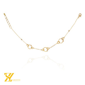 دستبند طلا حلقه ای با گوی البرنادو