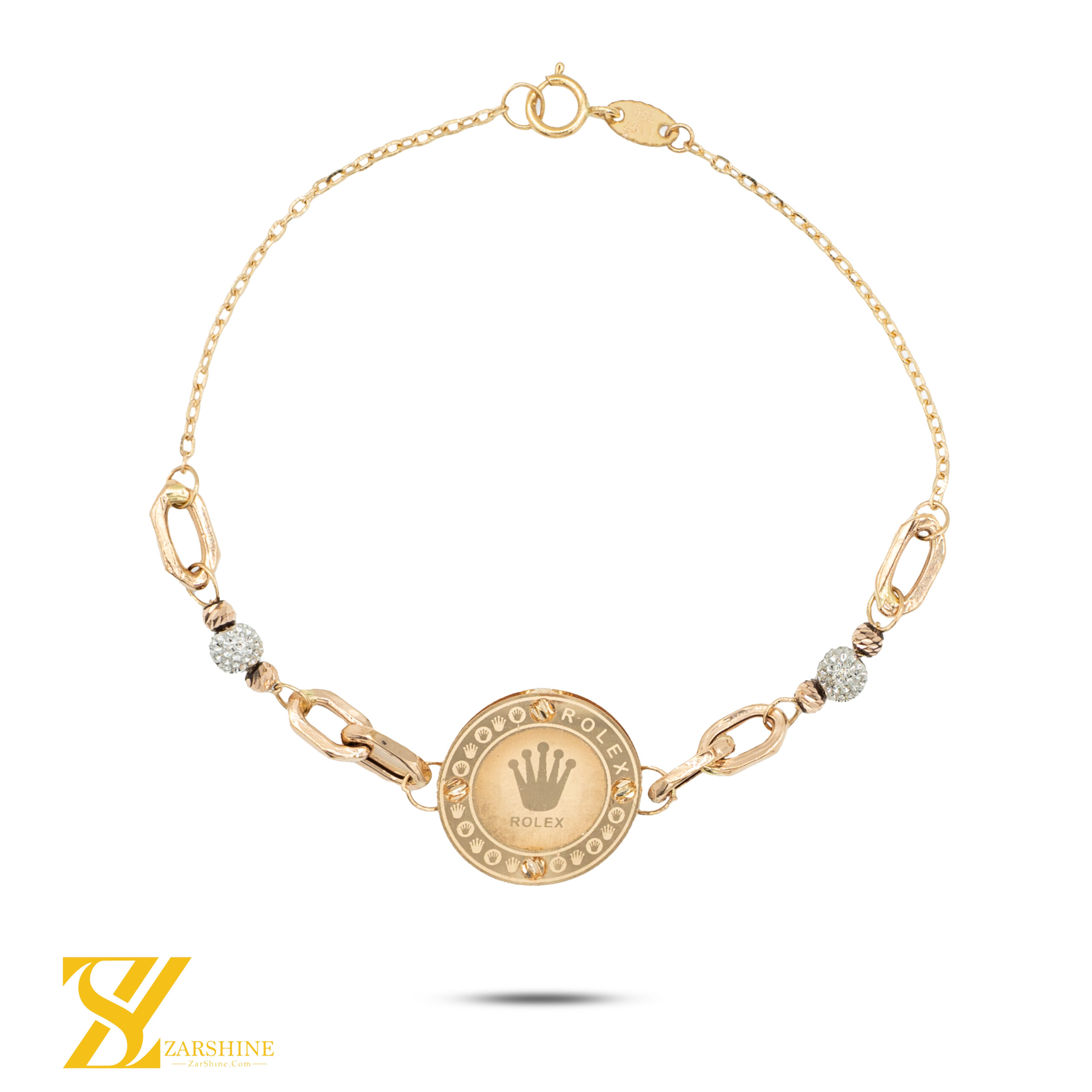 دستبند طلا مینیمال رولکس