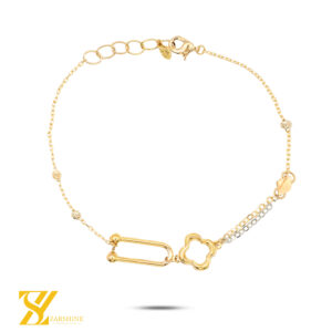 دستبند طلا طرح قلب تیفانی