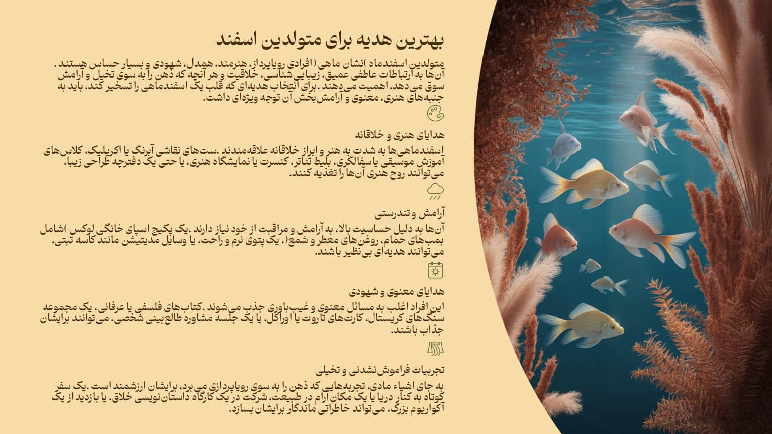 راهنمای بهترین هدیه برای متولدین اسفند