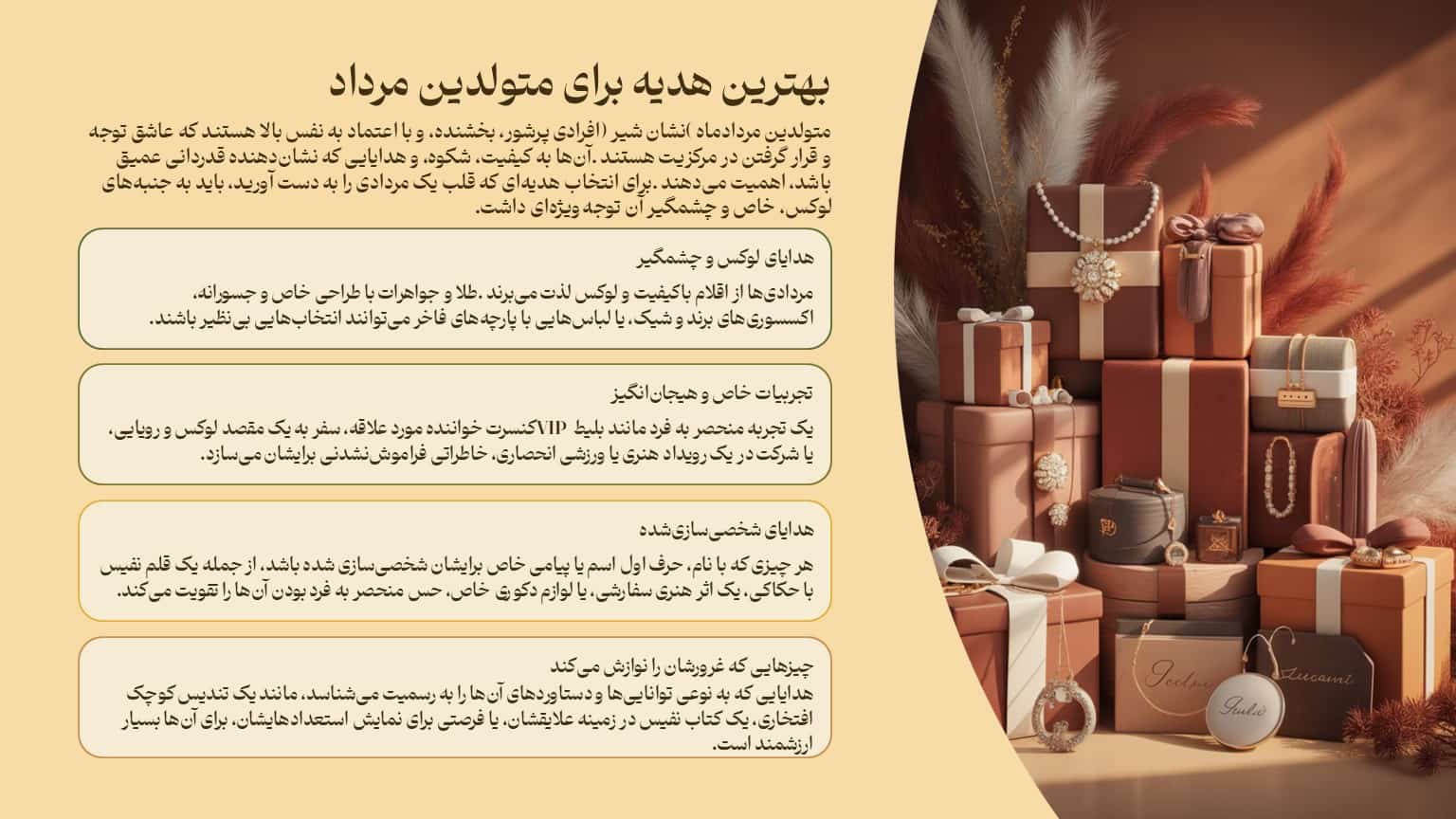 راهنمای بهترین هدیه برای متولدین مرداد