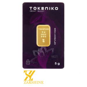 شمش طلا ۵ گرمی ۲۴ عیار توکنیکو