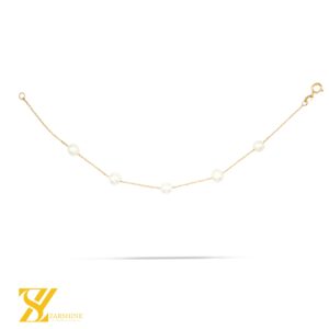 دستبند مینیمال طلا مرواریدی