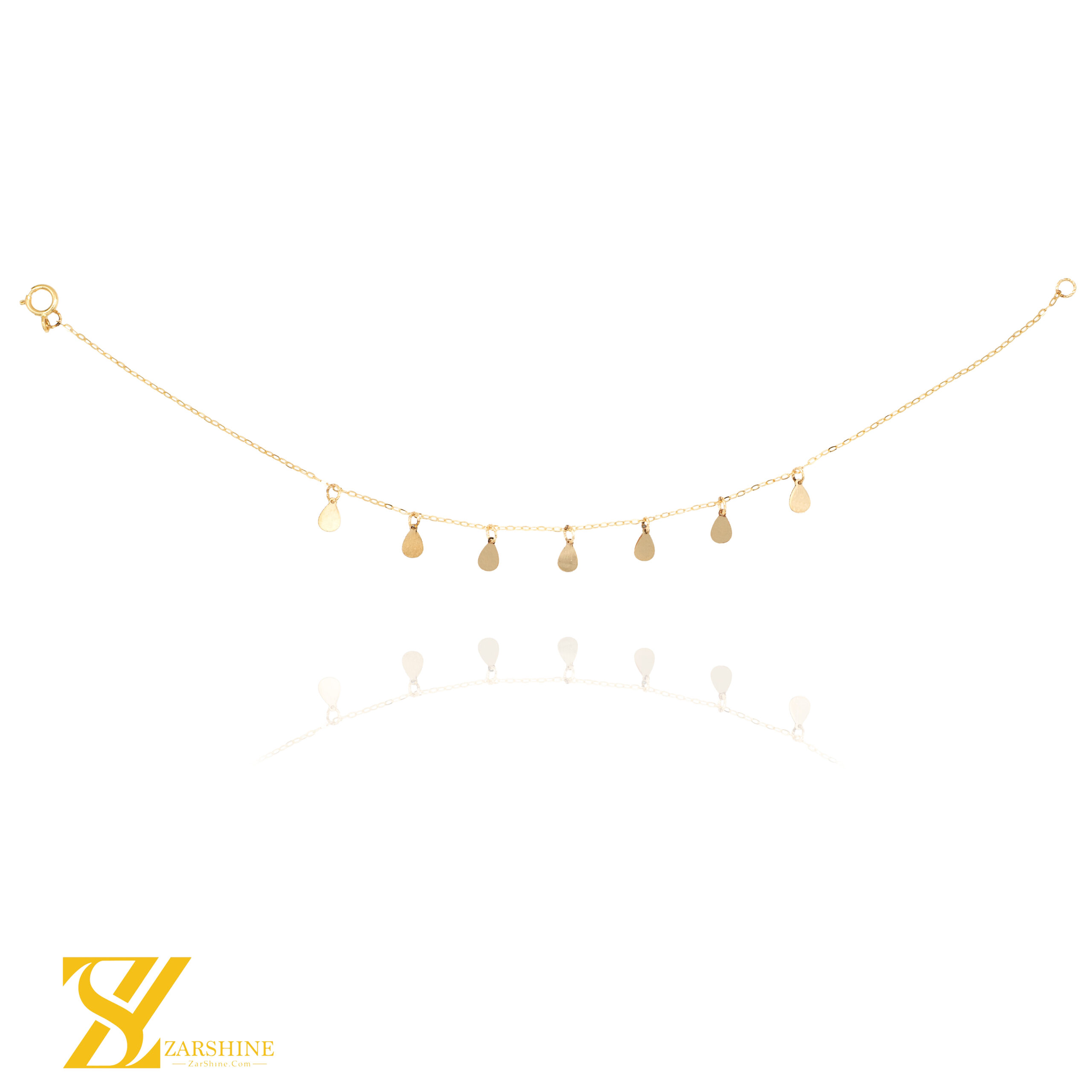 دستبند طلا طرح پولکی