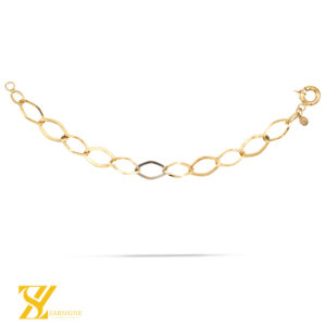 دستبند طلا حلقه ای ترکیبی