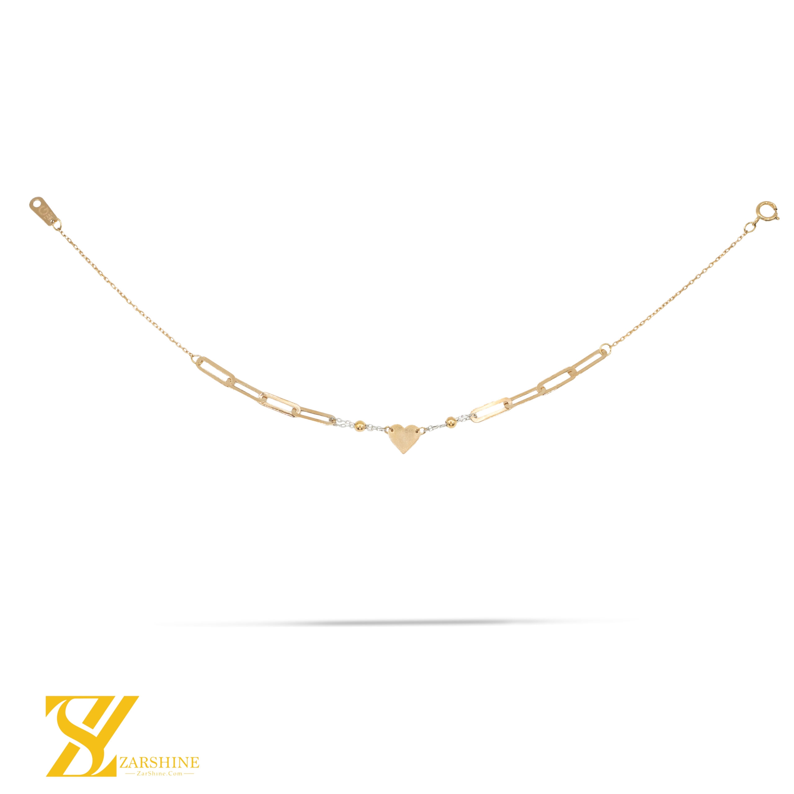 دستبند مینیمال طلا قلب