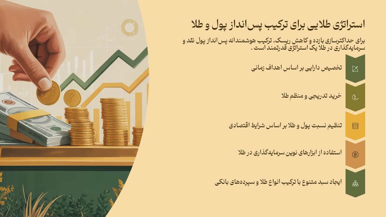 استراتژی طلایی برای ترکیب پسانداز پول و طلا